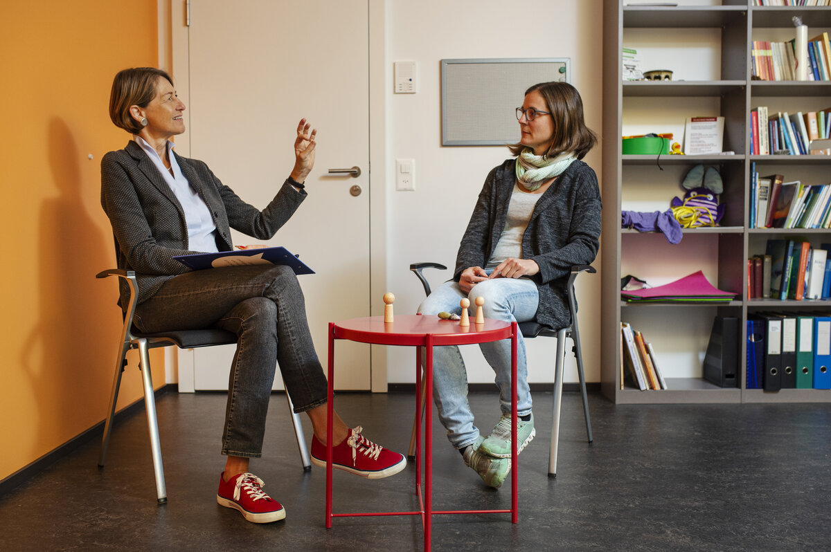 Marie-Luise Blum beim Coaching. Bildquelle: Dominik Wunderli