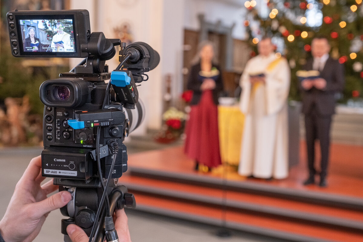 Der Weihnachts-Fernsehgottesdienst wird am 25. Dezember 2022 um 10 Uhr auf Tele1 ausgestrahlt. (Bild Dominik Thali)