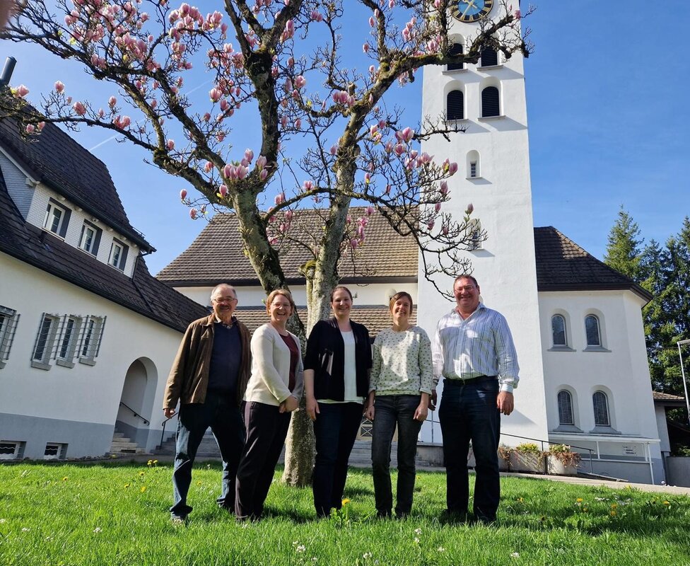 v.l.n.r. Hans Blaser, Janine Hofstetter, Ariane Wandeler, Eveline Schär, Hans Peter Egli